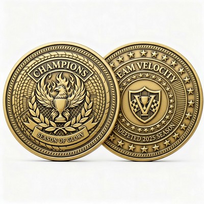 Custom-Shaped Die-Struck Challenge Coin